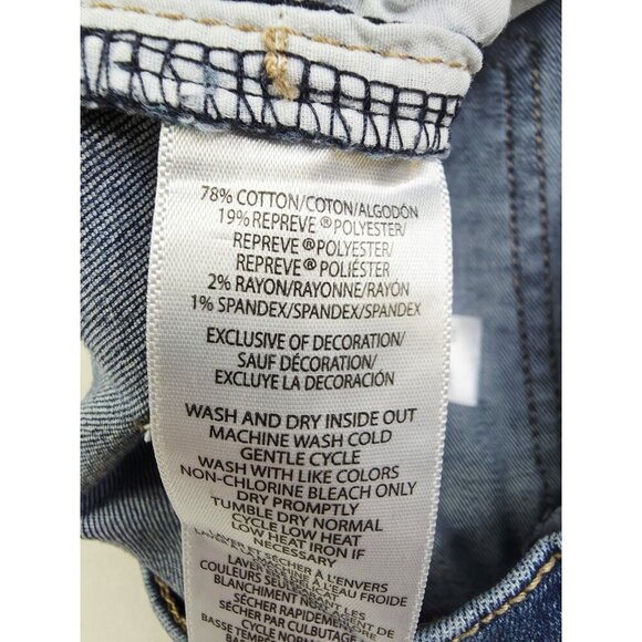 Calvin Klein Size 27X27 Womens Mid Rise Skinny Blue Denim Repreve 5 Pocket Jeans - Picture 7 of 14